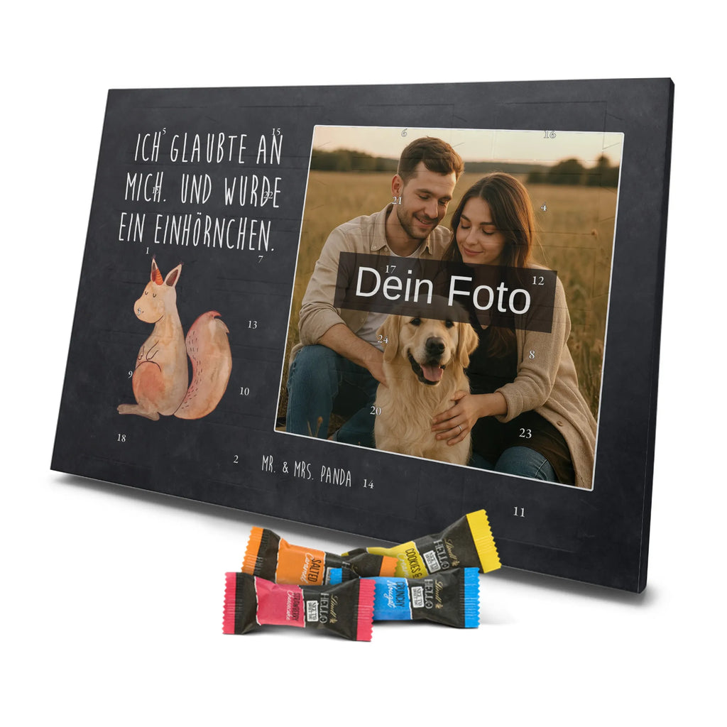 Personalisierter Schoko Foto Adventskalender Einhorn Glauben Personalisierter Schoko Foto Adventskalender, Unicorn, Einhorn, Einhörner, Einhorn Deko, Eichhorn, Einhörnchen, Eichhörnchen