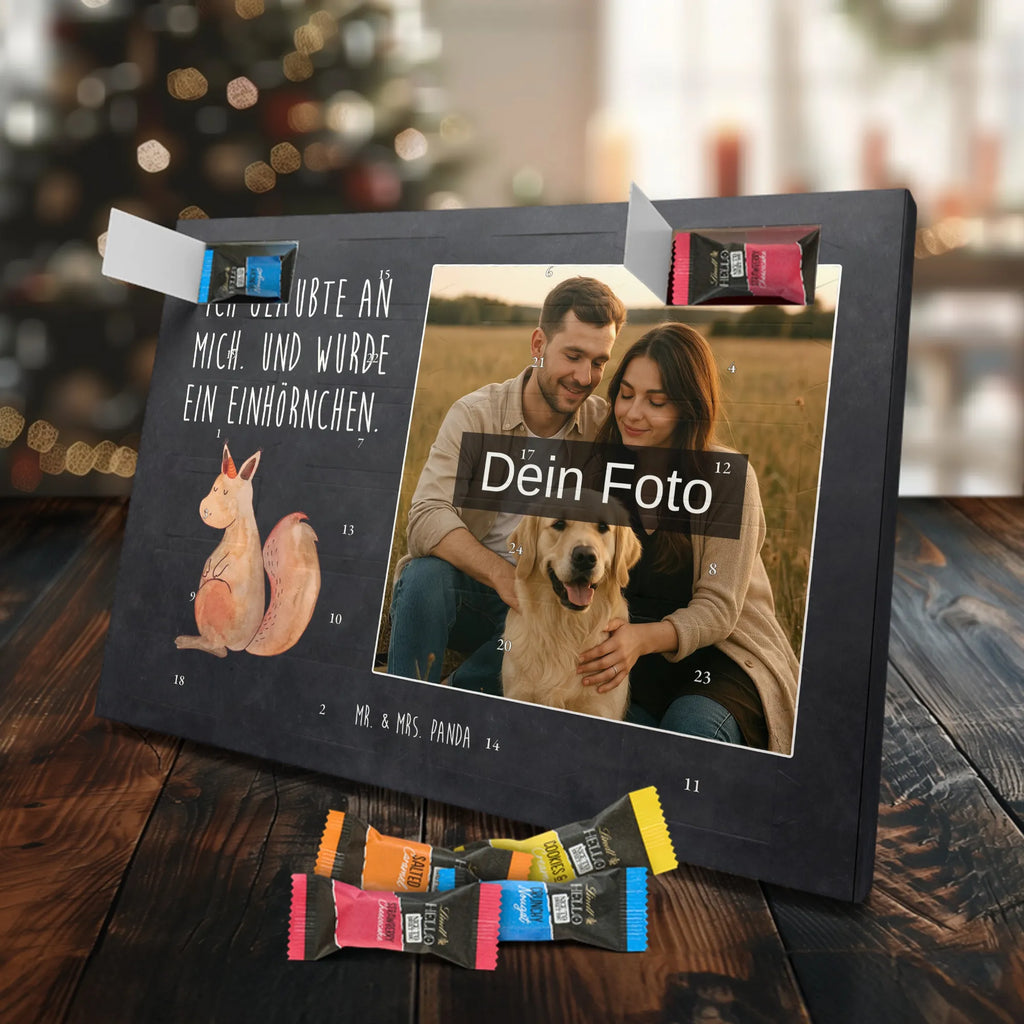 Personalisierter Schoko Foto Adventskalender Einhorn Glauben Personalisierter Schoko Foto Adventskalender, Unicorn, Einhorn, Einhörner, Einhorn Deko, Eichhorn, Einhörnchen, Eichhörnchen