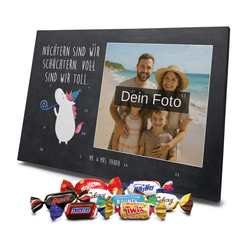 Personalisierter Schoko Foto Adventskalender Einhorn Party Personalisierter Schoko Foto Adventskalender, Unicorn, Einhorn, Einhörner, Einhorn Deko, Party, Alkohol, Geburtstag, Club, Glitzer, Fest, Konfetti, Feier, Disco