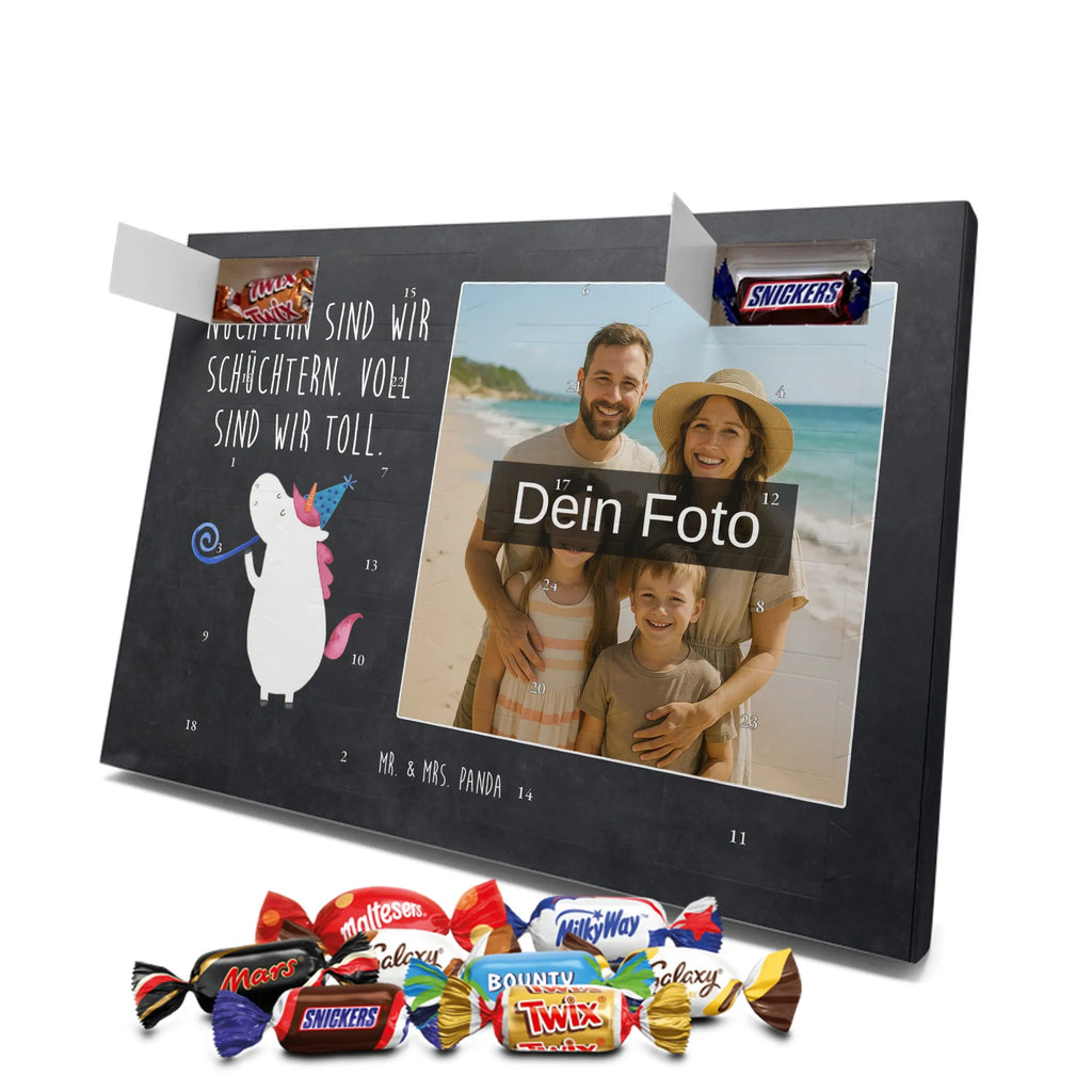 Personalisierter Schoko Foto Adventskalender Einhorn Party Personalisierter Schoko Foto Adventskalender, Unicorn, Einhorn, Einhörner, Einhorn Deko, Party, Alkohol, Geburtstag, Club, Glitzer, Fest, Konfetti, Feier, Disco