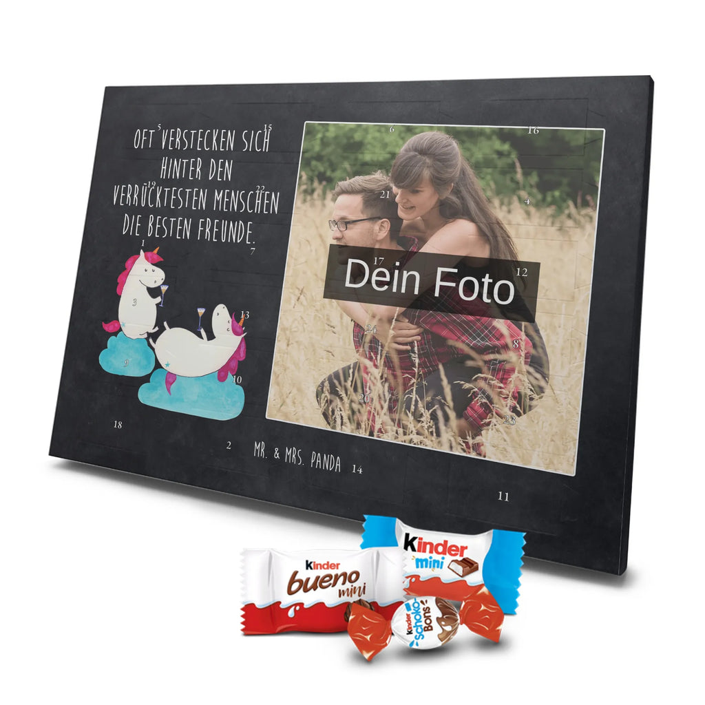 Personalisierter Schoko Foto Adventskalender Einhorn Sekt Personalisierter Schoko Foto Adventskalender, Unicorn, Einhorn, Einhörner, Einhorn Deko, BFF, Freundin, Party, Mädelsabend, Freundinnen, Anstoßen, Spaß, Korken, Beste, Sekt