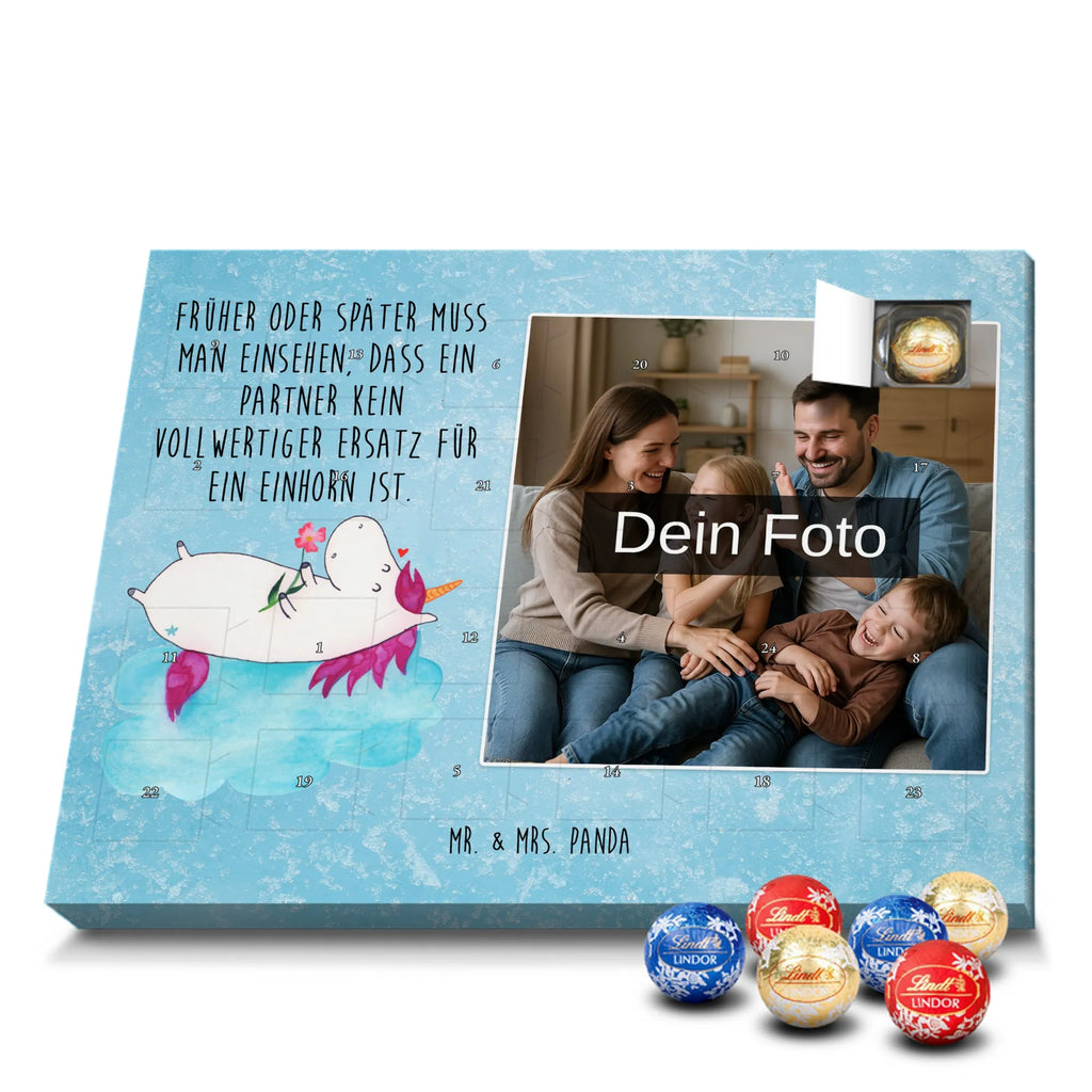 Personalisierter Schoko Foto Adventskalender Einhorn Verliebt Personalisierter Schoko Foto Adventskalender, Unicorn, Einhorn, Einhörner, Einhorn Deko, Liebesbeweis, Verliebt, Wolke, Liebe, Freundin