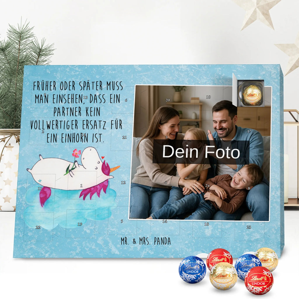 Personalisierter Schoko Foto Adventskalender Einhorn Verliebt Personalisierter Schoko Foto Adventskalender, Unicorn, Einhorn, Einhörner, Einhorn Deko, Liebesbeweis, Verliebt, Wolke, Liebe, Freundin