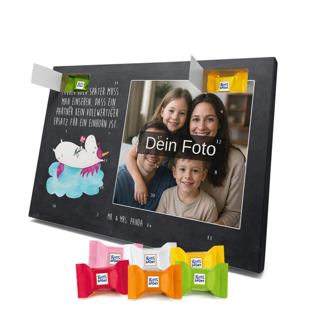 Personalisierter Schoko Foto Adventskalender Einhorn Verliebt Personalisierter Schoko Foto Adventskalender, Unicorn, Einhorn, Einhörner, Einhorn Deko, Liebesbeweis, Verliebt, Wolke, Liebe, Freundin