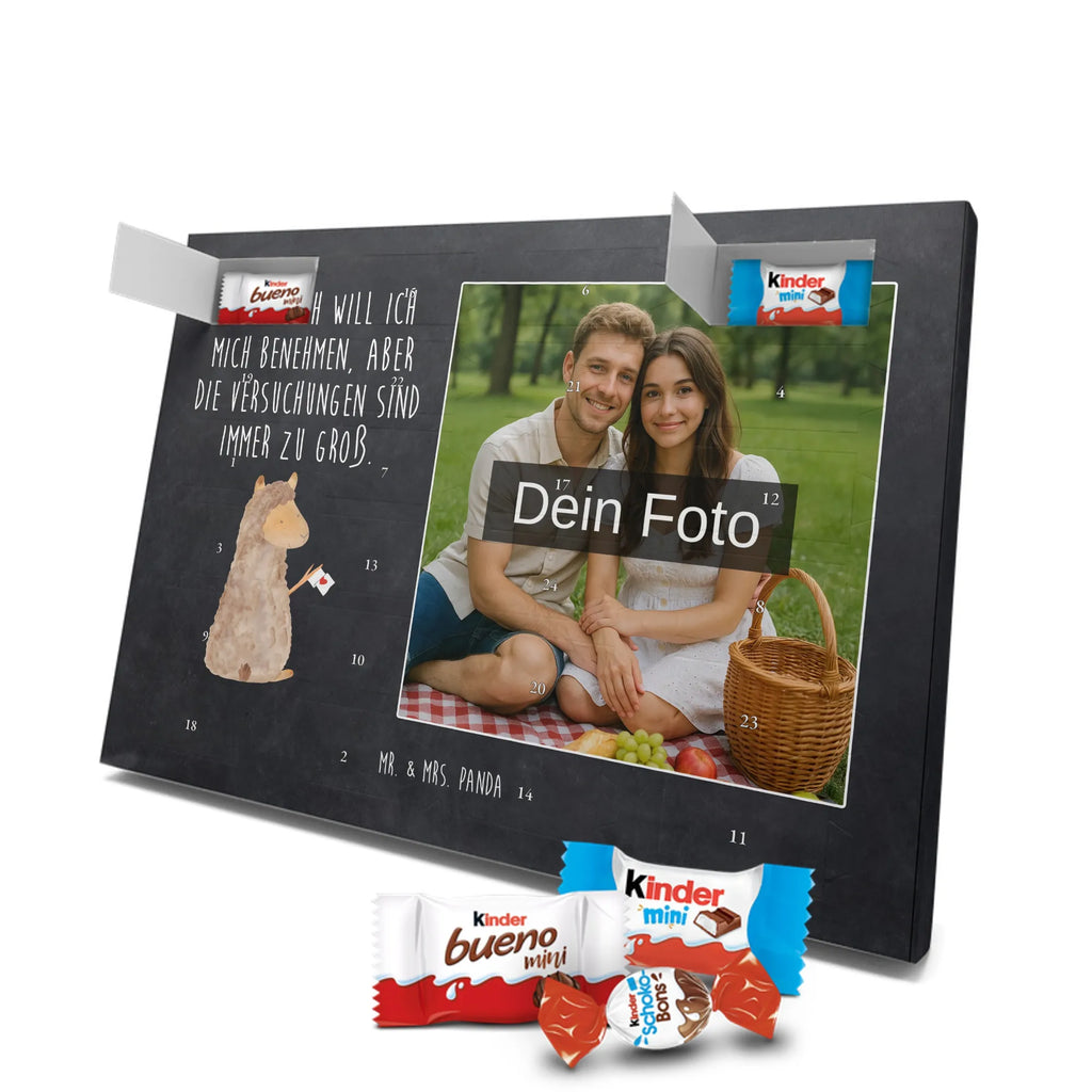 Personalisierter Schoko Foto Adventskalender Alpaka Fahne Personalisierter Schoko Foto Adventskalender, Lama, Alpaka, Liebe, Alpakas, Lamas