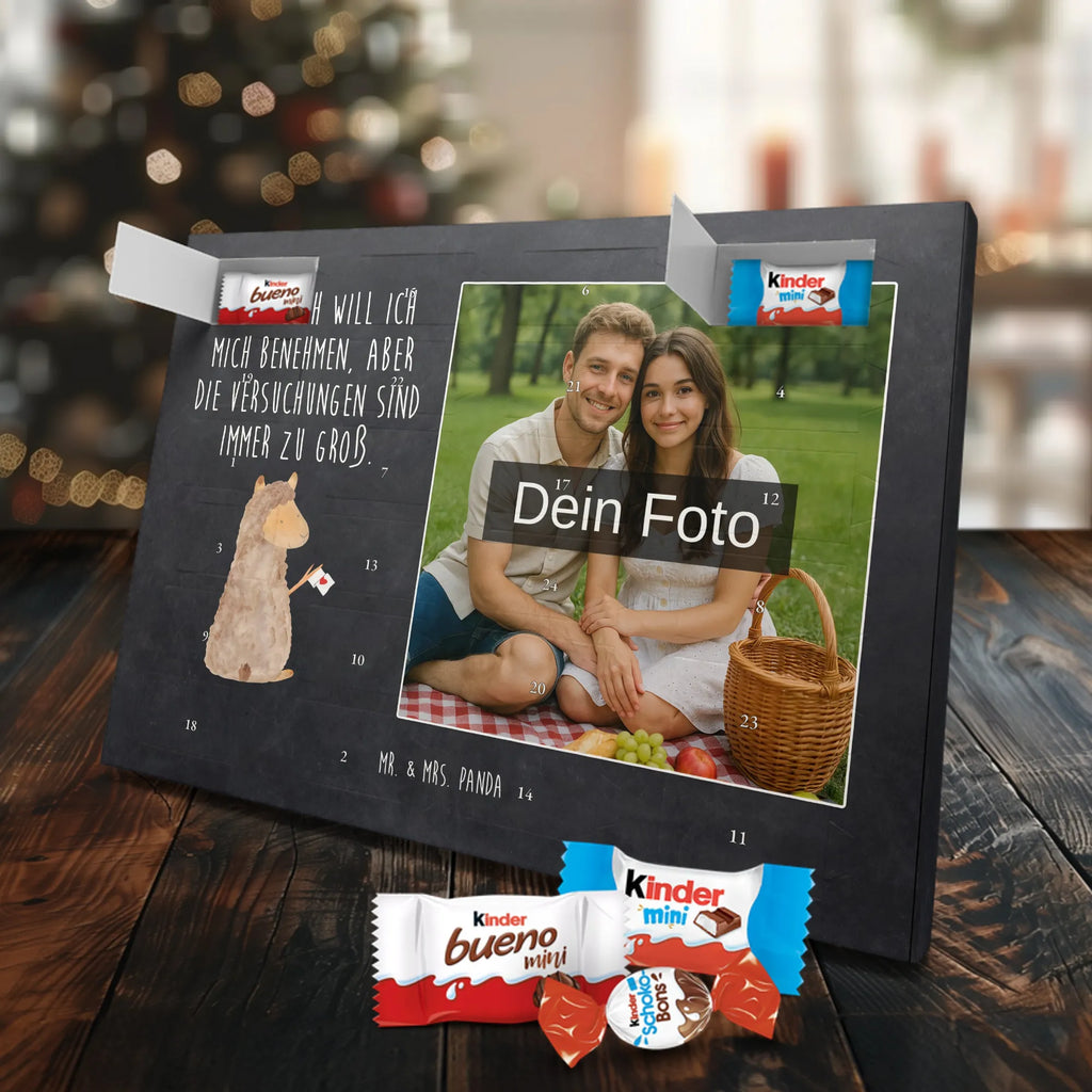 Personalisierter Schoko Foto Adventskalender Alpaka Fahne Personalisierter Schoko Foto Adventskalender, Lama, Alpaka, Liebe, Alpakas, Lamas