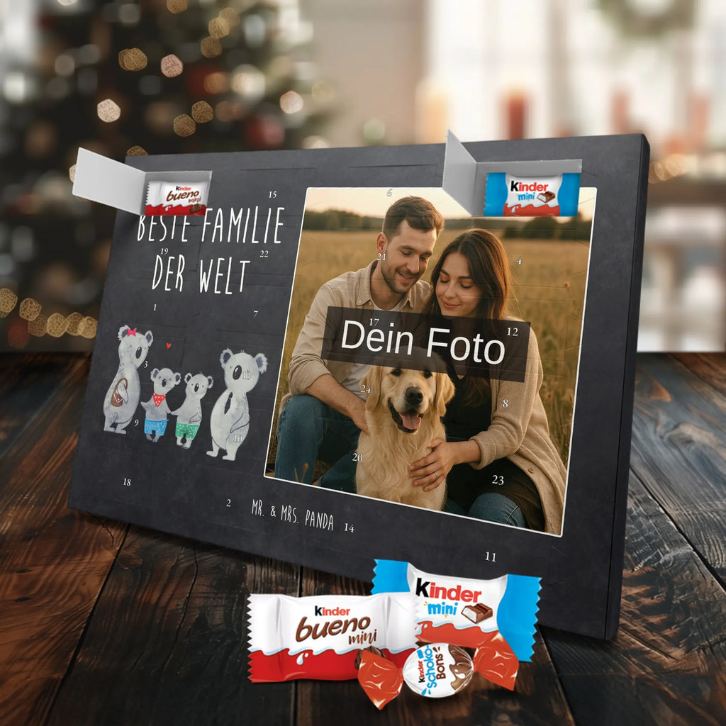 Personalisierter Schoko Foto Adventskalender Koala Familie zwei Personalisierter Schoko Foto Adventskalender, Opa, Bruder, Familie, Muttertag, Schwester, Papa, Mama, Vatertag, Oma, Beste Familie, Lieblingsfamilie, Familienzeit, Koalabär, Koala, Familienleben, Koalafamilie