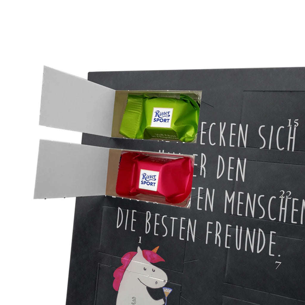 Personalisierter Schoko Foto Adventskalender Einhorn Sekt Personalisierter Schoko Foto Adventskalender, Unicorn, Einhorn, Einhörner, Einhorn Deko, BFF, Freundin, Party, Mädelsabend, Freundinnen, Anstoßen, Spaß, Korken, Beste, Sekt