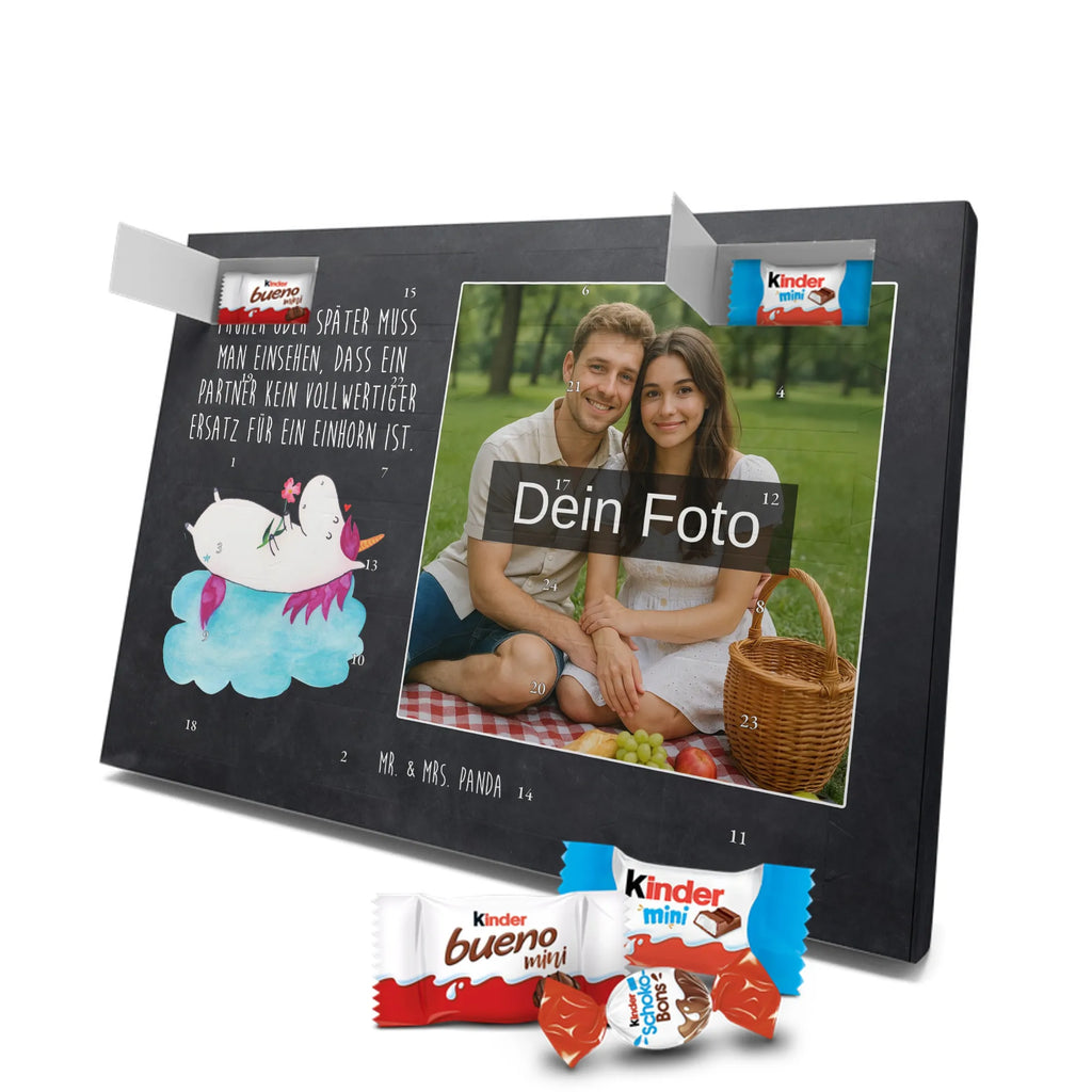 Personalisierter Schoko Foto Adventskalender Einhorn Verliebt Personalisierter Schoko Foto Adventskalender, Unicorn, Einhorn, Einhörner, Einhorn Deko, Liebesbeweis, Verliebt, Wolke, Liebe, Freundin