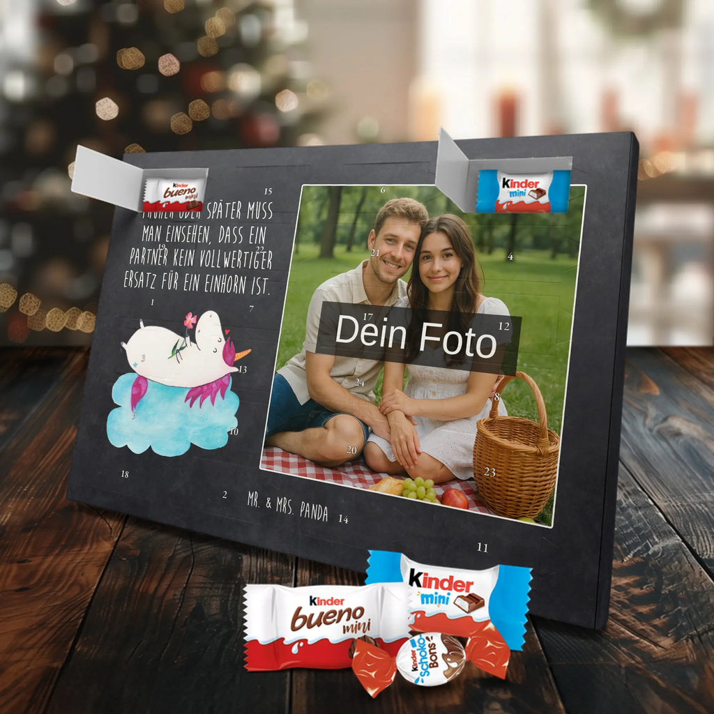 Personalisierter Schoko Foto Adventskalender Einhorn Verliebt Personalisierter Schoko Foto Adventskalender, Unicorn, Einhorn, Einhörner, Einhorn Deko, Liebesbeweis, Verliebt, Wolke, Liebe, Freundin