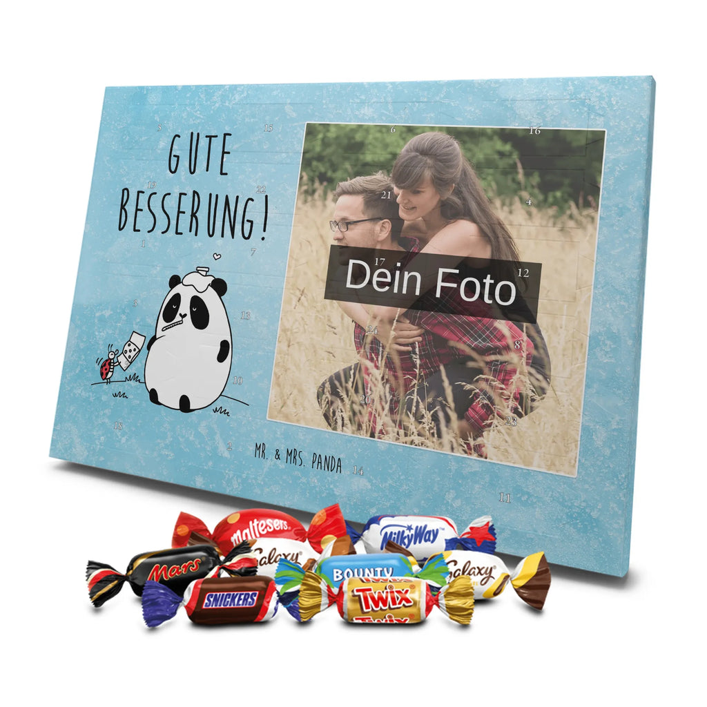  Panda Get well soon Personalisierter Schoko Foto Adventskalender