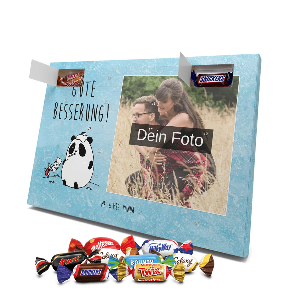  Panda Get well soon Personalisierter Schoko Foto Adventskalender