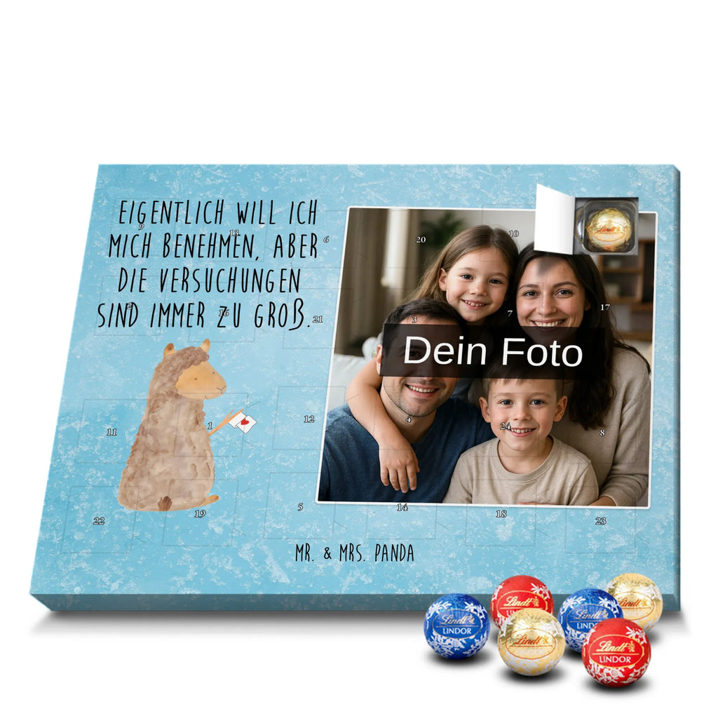 Personalisierter Schoko Foto Adventskalender Alpaka Fahne Personalisierter Schoko Foto Adventskalender, Lama, Alpaka, Liebe, Alpakas, Lamas