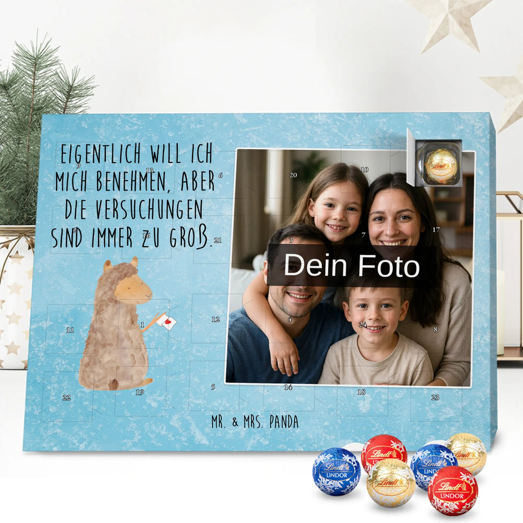 Personalisierter Schoko Foto Adventskalender Alpaka Fahne Personalisierter Schoko Foto Adventskalender, Lama, Alpaka, Liebe, Alpakas, Lamas