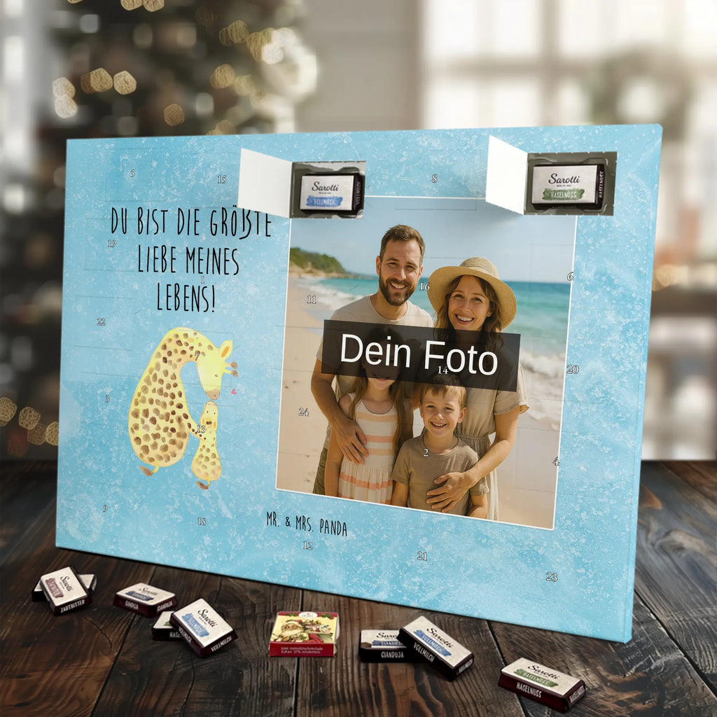 Personalisierter Schoko Foto Adventskalender Giraffe Kind Personalisierter Schoko Foto Adventskalender, Afrika, Wildtiere, Mutter, Sohn, Kind, Lieblingsmensch, Tochter, Giraffe, Mama