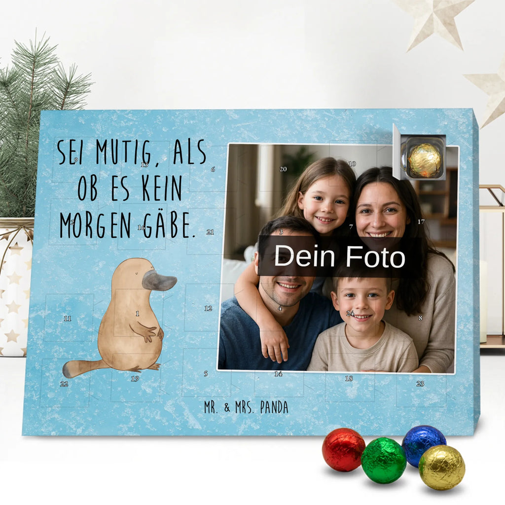 Personalisierter Schoko Foto Adventskalender Schnabeltier Mut Personalisierter Schoko Foto Adventskalender, Meerestiere, Urlaub, Meer, Büro, mutig, Motivation, Mut, Neuanfang, Arbeit, Raodtrip, Neustart, Weltreise, Lebensweisheit, Schnabeltiere, Schnabeltier, Training