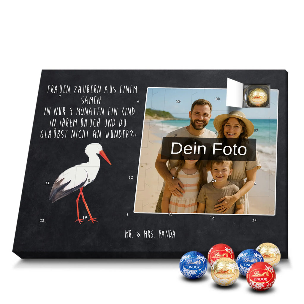 Personalisierter Schoko Foto Adventskalender Storch Personalisierter Schoko Foto Adventskalender, Gute Laune, Lustige Sprüche, Tiere, Tiermotive, Mütter, Störche, Schwangerschaft, Schwanger, Mutter, Storch, Babybauch, Mutter Werden, Geburt, Baby