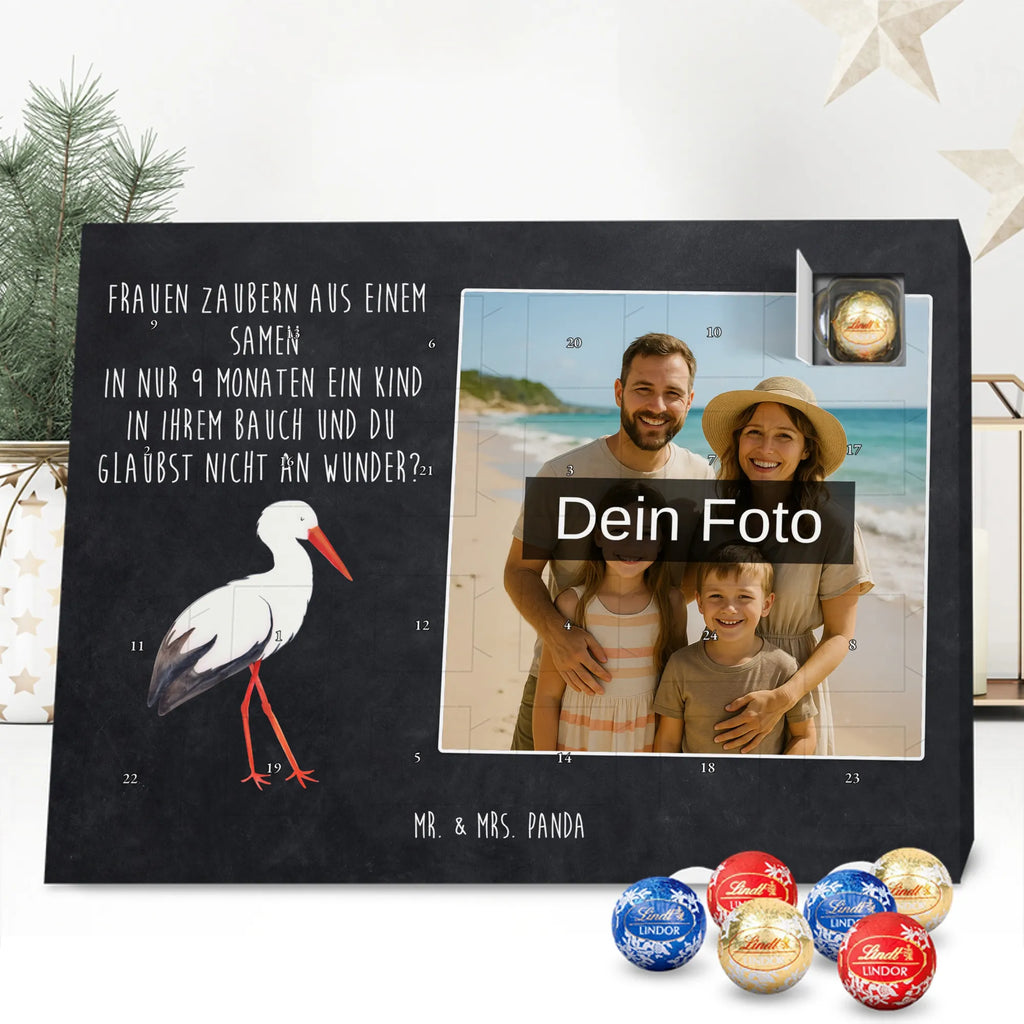 Personalisierter Schoko Foto Adventskalender Storch Personalisierter Schoko Foto Adventskalender, Gute Laune, Lustige Sprüche, Tiere, Tiermotive, Mütter, Störche, Schwangerschaft, Schwanger, Mutter, Storch, Babybauch, Mutter Werden, Geburt, Baby