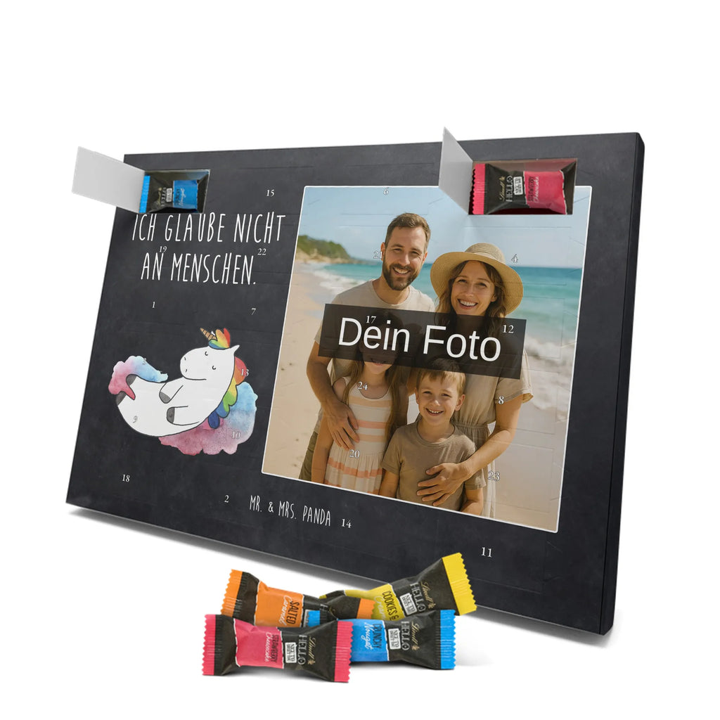 Personalisierter Schoko Foto Adventskalender Einhorn Wolke 7 Personalisierter Schoko Foto Adventskalender, Unicorn, Einhorn, Einhörner, Einhorn Deko, Lächeln, Geschenk, Lustig, Verliebt, Witzig, Realität, Glaube, Menschen