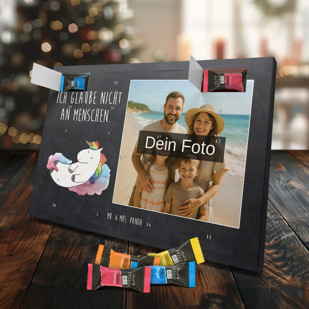 Personalisierter Schoko Foto Adventskalender Einhorn Wolke 7 Personalisierter Schoko Foto Adventskalender, Unicorn, Einhorn, Einhörner, Einhorn Deko, Lächeln, Geschenk, Lustig, Verliebt, Witzig, Realität, Glaube, Menschen