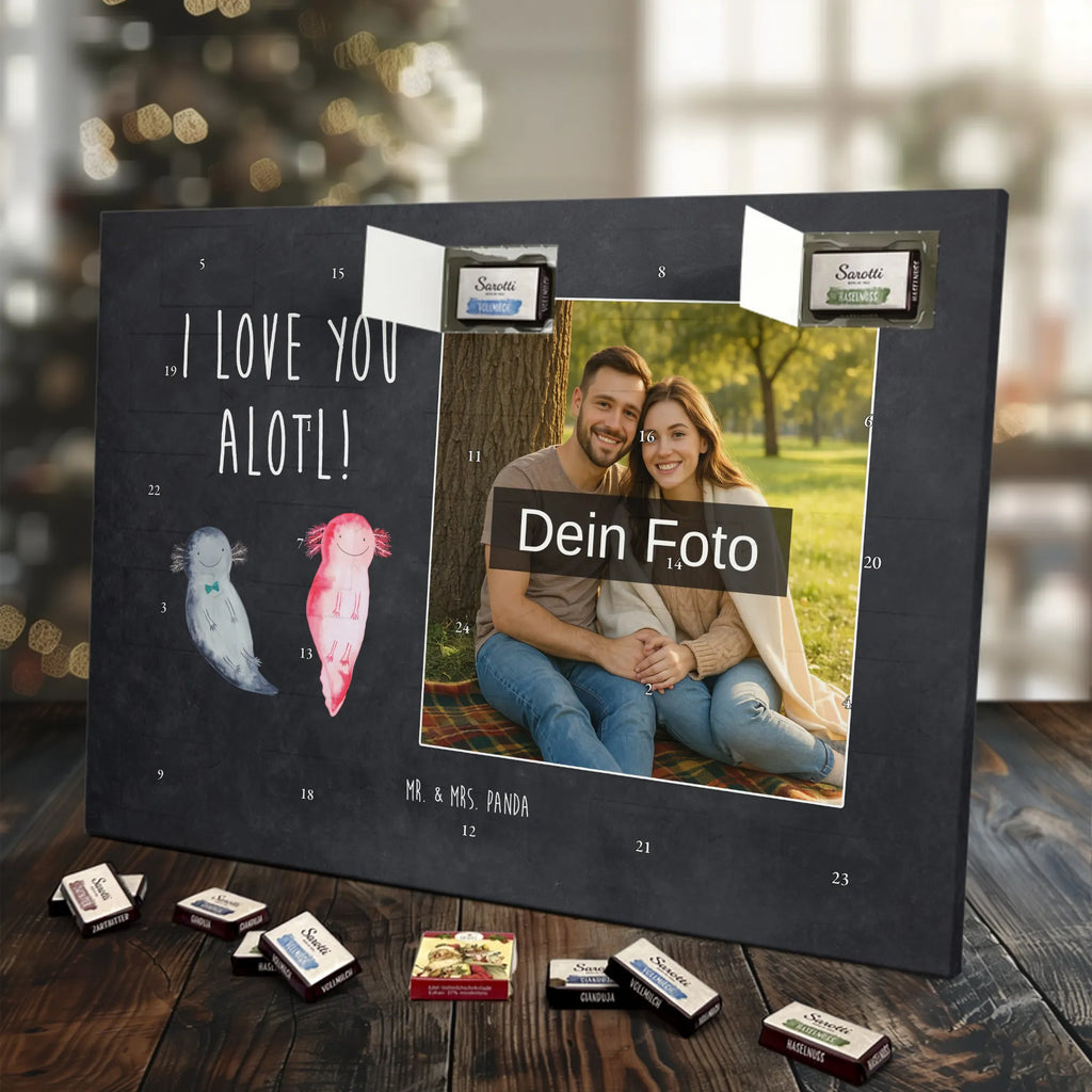 Personalisierter Schoko Foto Adventskalender Axolotl Liebe Personalisierter Schoko Foto Adventskalender, Molch, Axolotl, Lurch, Verlobter, Jahrestag, Ehemann, Große Liebe, Liebe, Lurche, Axolot, Schwanzlurch, Liebesbeweis, Freund, Valentinstag