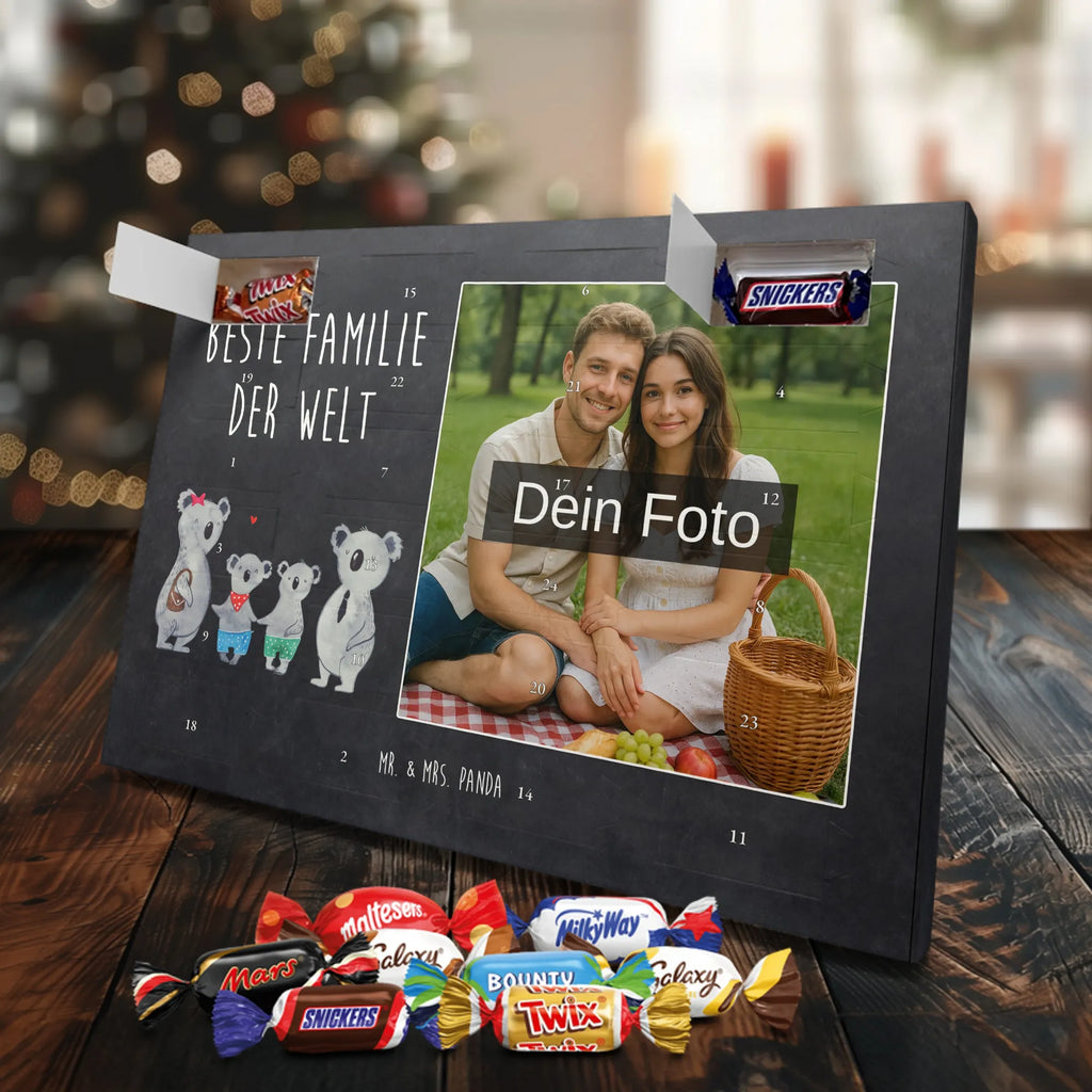 Personalisierter Schoko Foto Adventskalender Koala Familie zwei Personalisierter Schoko Foto Adventskalender, Opa, Bruder, Familie, Muttertag, Schwester, Papa, Mama, Vatertag, Oma, Beste Familie, Lieblingsfamilie, Familienzeit, Koalabär, Koala, Familienleben, Koalafamilie