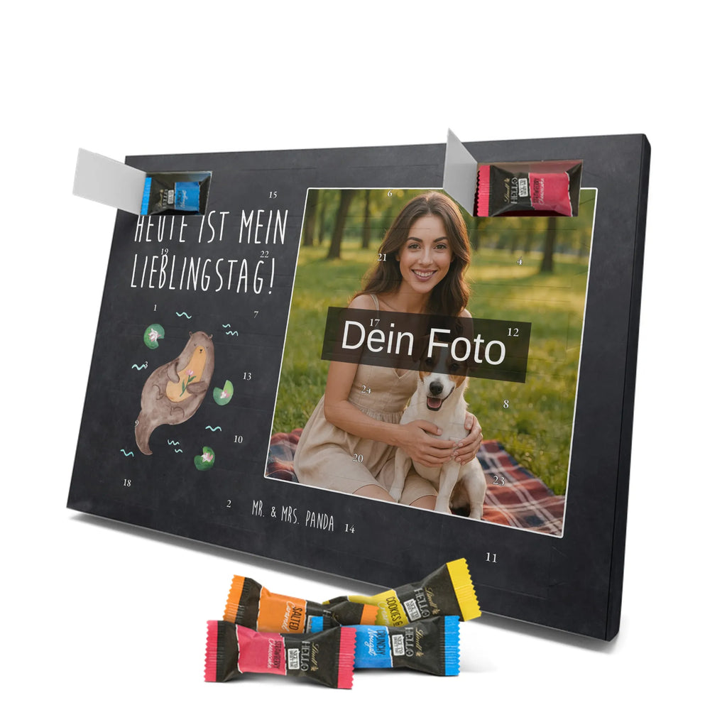 Personalisierter Schoko Foto Adventskalender Otter Seerose Personalisierter Schoko Foto Adventskalender, Fischotter, Otter, Seeotter, Otter Seeotter See Otter