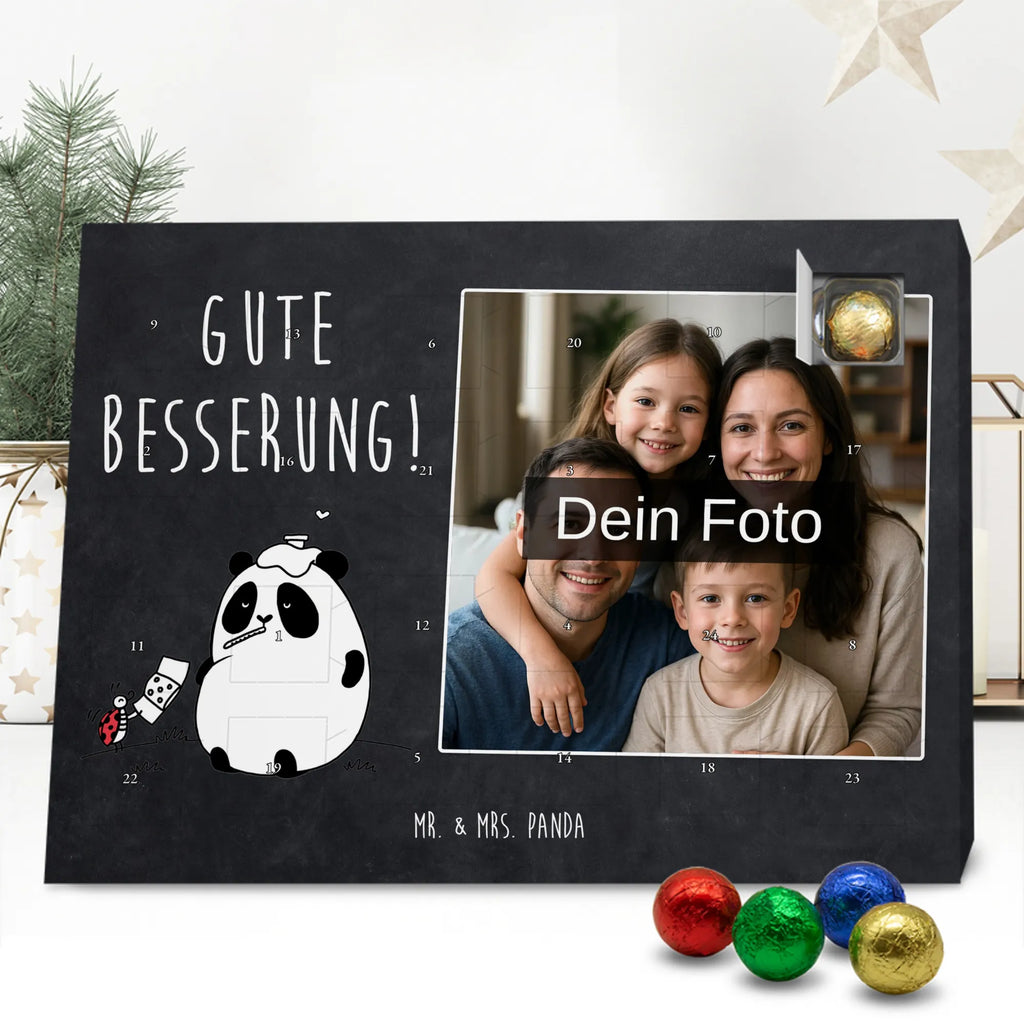  Panda Get well soon Personalisierter Schoko Foto Adventskalender