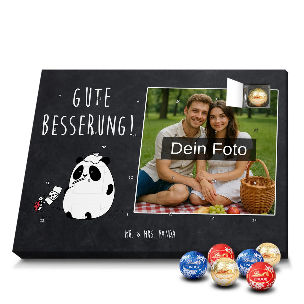  Panda Get well soon Personalisierter Schoko Foto Adventskalender