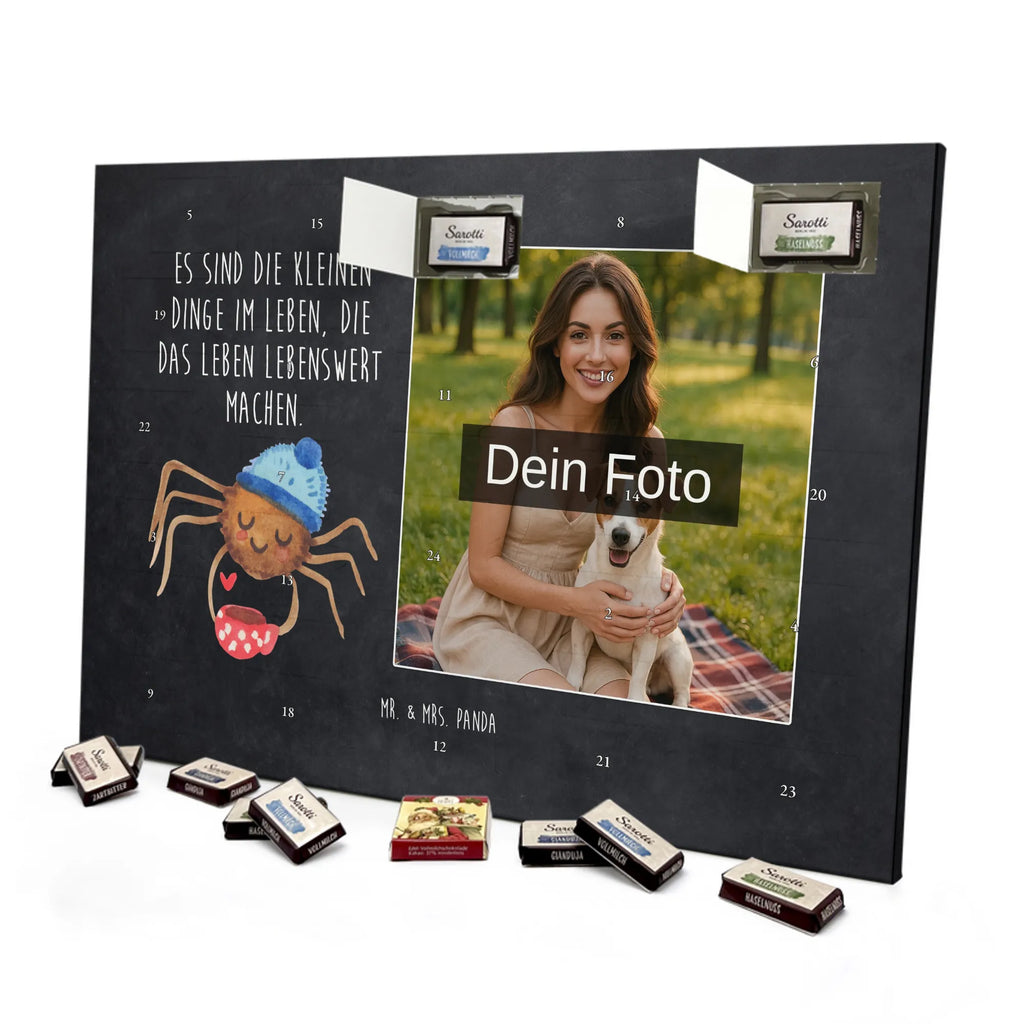 Personalisierter Schoko Foto Adventskalender Spinne Agathe Kaffee Personalisierter Schoko Foto Adventskalender, Agathe, Spinne Agathe, Videos, Spinne, Merchandise, Weiser Spruch, Lebensweisheiten, Morgenmuffel, Morgen, Kaffee