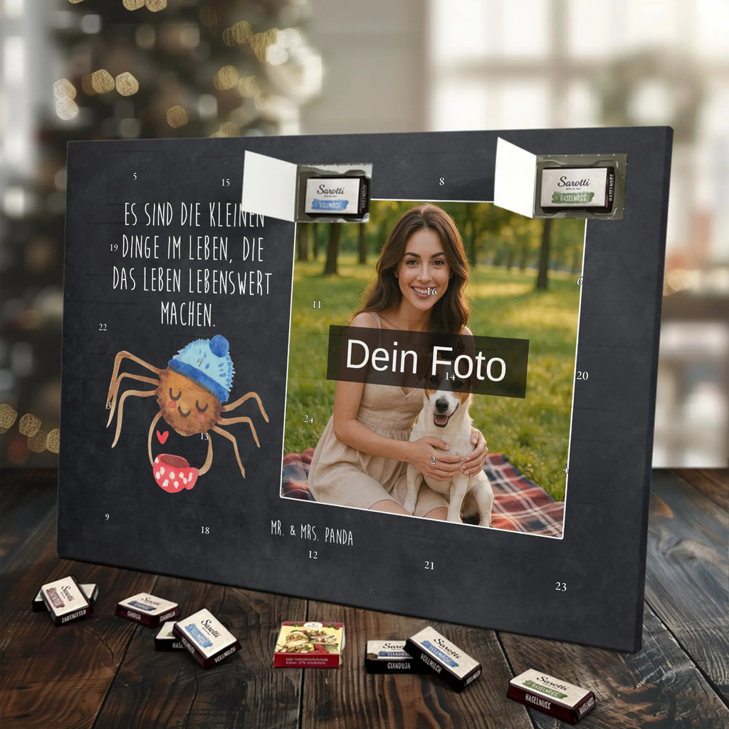 Personalisierter Schoko Foto Adventskalender Spinne Agathe Kaffee Personalisierter Schoko Foto Adventskalender, Agathe, Spinne Agathe, Videos, Spinne, Merchandise, Weiser Spruch, Lebensweisheiten, Morgenmuffel, Morgen, Kaffee
