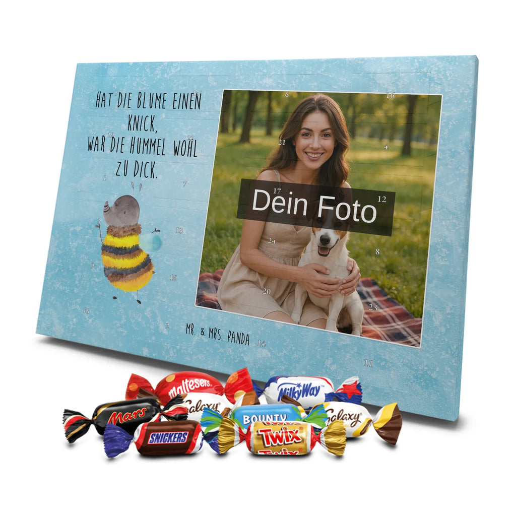 Personalisierter Schoko Foto Adventskalender Hummel flauschig Personalisierter Schoko Foto Adventskalender, Gute Laune, Lustige Sprüche, Tiere, Tiermotive, Flauschig, Biene, Hummel, Blume, Natur
