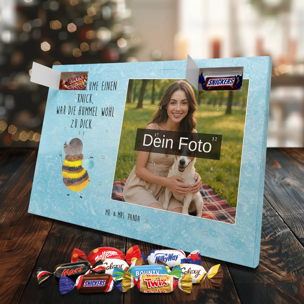 Personalisierter Schoko Foto Adventskalender Hummel flauschig Personalisierter Schoko Foto Adventskalender, Gute Laune, Lustige Sprüche, Tiere, Tiermotive, Flauschig, Biene, Hummel, Blume, Natur