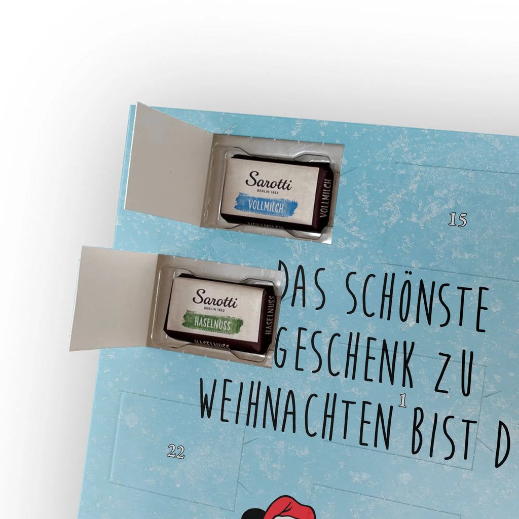  Panda Prezent świąteczny Personalisierter Schoko Foto Adventskalender