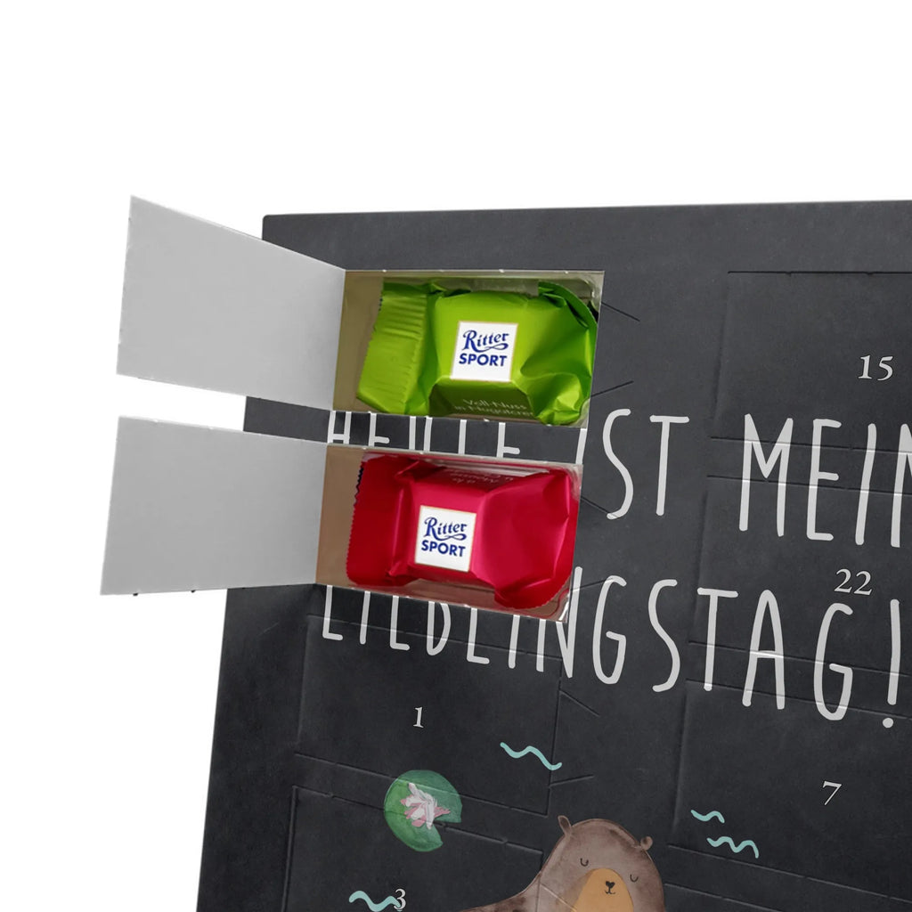 Personalisierter Schoko Foto Adventskalender Otter Seerose Personalisierter Schoko Foto Adventskalender, Fischotter, Otter, Seeotter, Otter Seeotter See Otter