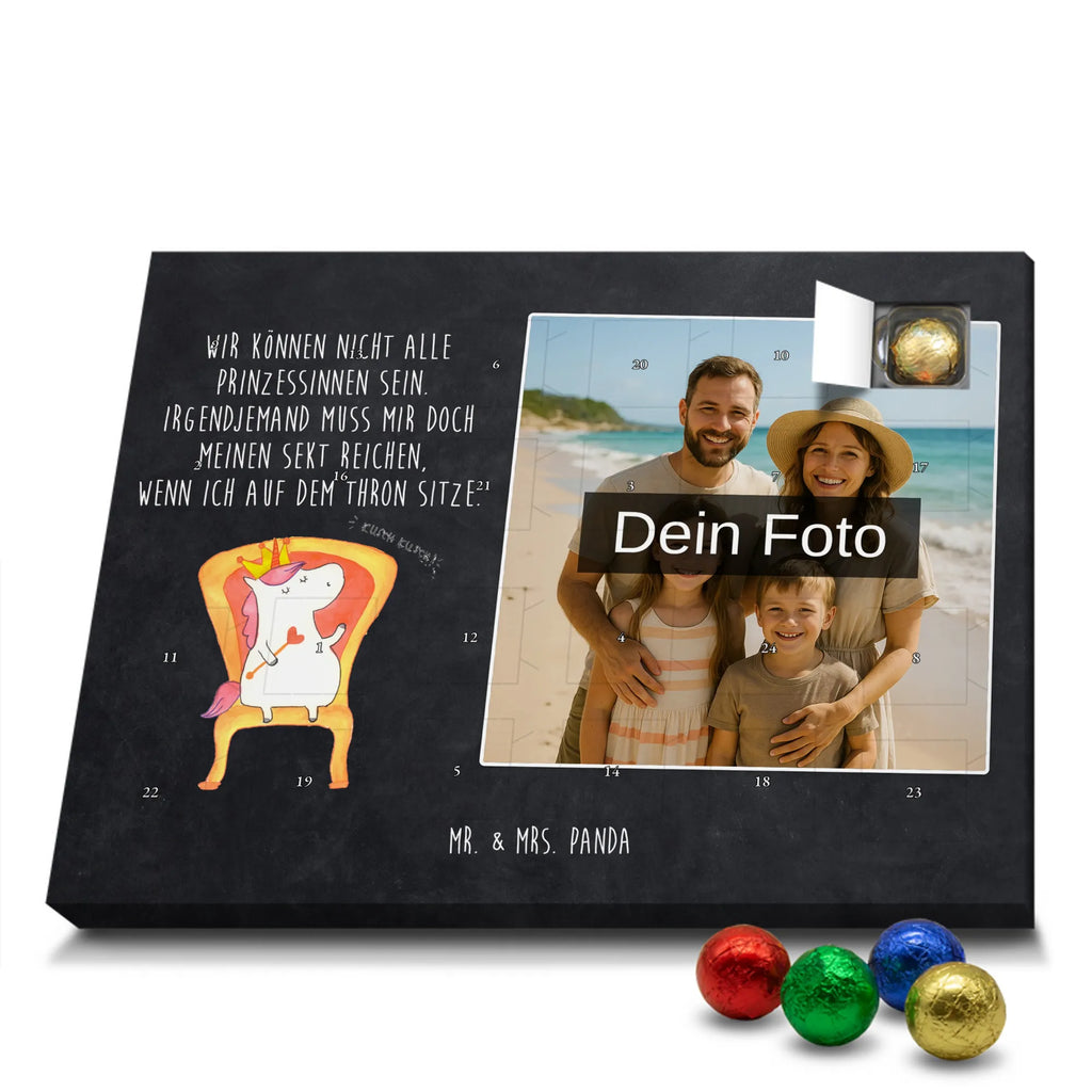 Personalisierter Schoko Foto Adventskalender Einhorn König Personalisierter Schoko Foto Adventskalender, Unicorn, Einhorn, Einhörner, Einhorn Deko, Kaiser, Präsident, Prinzessin, König, Bundeskanzler, Herrscher, Krone