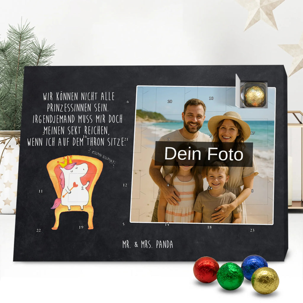 Personalisierter Schoko Foto Adventskalender Einhorn König Personalisierter Schoko Foto Adventskalender, Unicorn, Einhorn, Einhörner, Einhorn Deko, Kaiser, Präsident, Prinzessin, König, Bundeskanzler, Herrscher, Krone