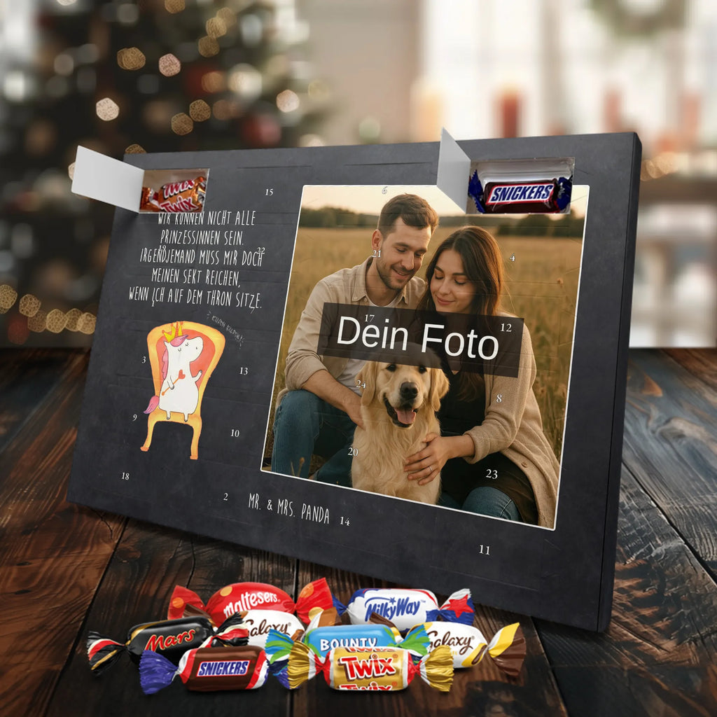 Personalisierter Schoko Foto Adventskalender Einhorn König Personalisierter Schoko Foto Adventskalender, Unicorn, Einhorn, Einhörner, Einhorn Deko, Kaiser, Präsident, Prinzessin, König, Bundeskanzler, Herrscher, Krone