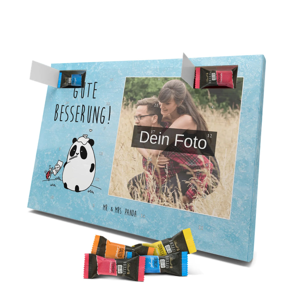  Panda Get well soon Personalisierter Schoko Foto Adventskalender
