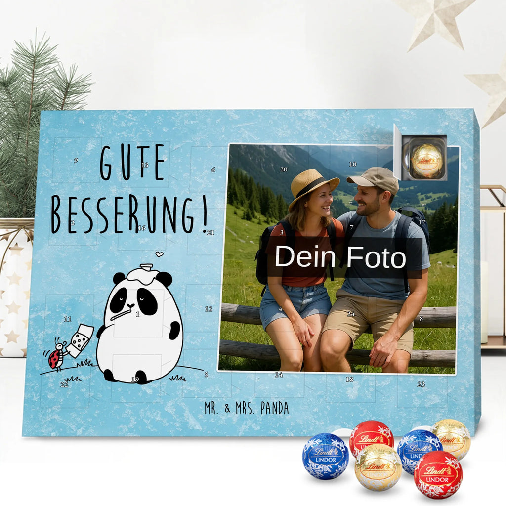  Panda Get well soon Personalisierter Schoko Foto Adventskalender