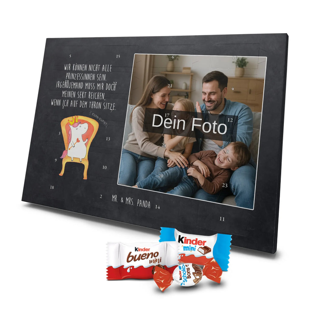 Personalisierter Schoko Foto Adventskalender Einhorn König Personalisierter Schoko Foto Adventskalender, Unicorn, Einhorn, Einhörner, Einhorn Deko, Kaiser, Präsident, Prinzessin, König, Bundeskanzler, Herrscher, Krone