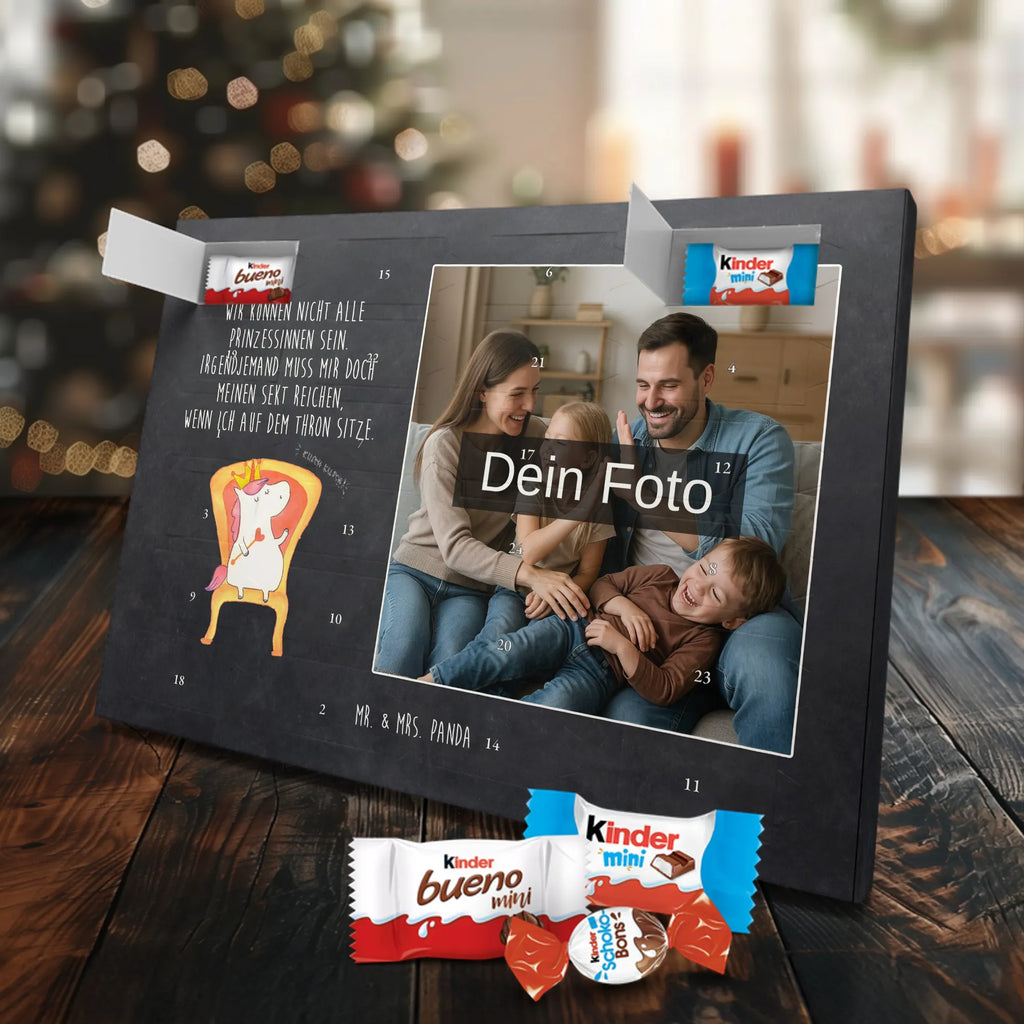 Personalisierter Schoko Foto Adventskalender Einhorn König Personalisierter Schoko Foto Adventskalender, Unicorn, Einhorn, Einhörner, Einhorn Deko, Kaiser, Präsident, Prinzessin, König, Bundeskanzler, Herrscher, Krone
