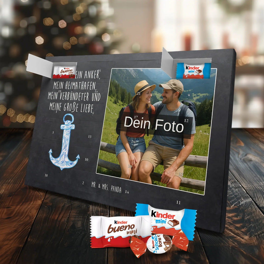 Personalisierter Schoko Foto Adventskalender Anker Blau Personalisierter Schoko Foto Adventskalender, Gute Laune, Lustige Sprüche, Tiere, Tiermotive