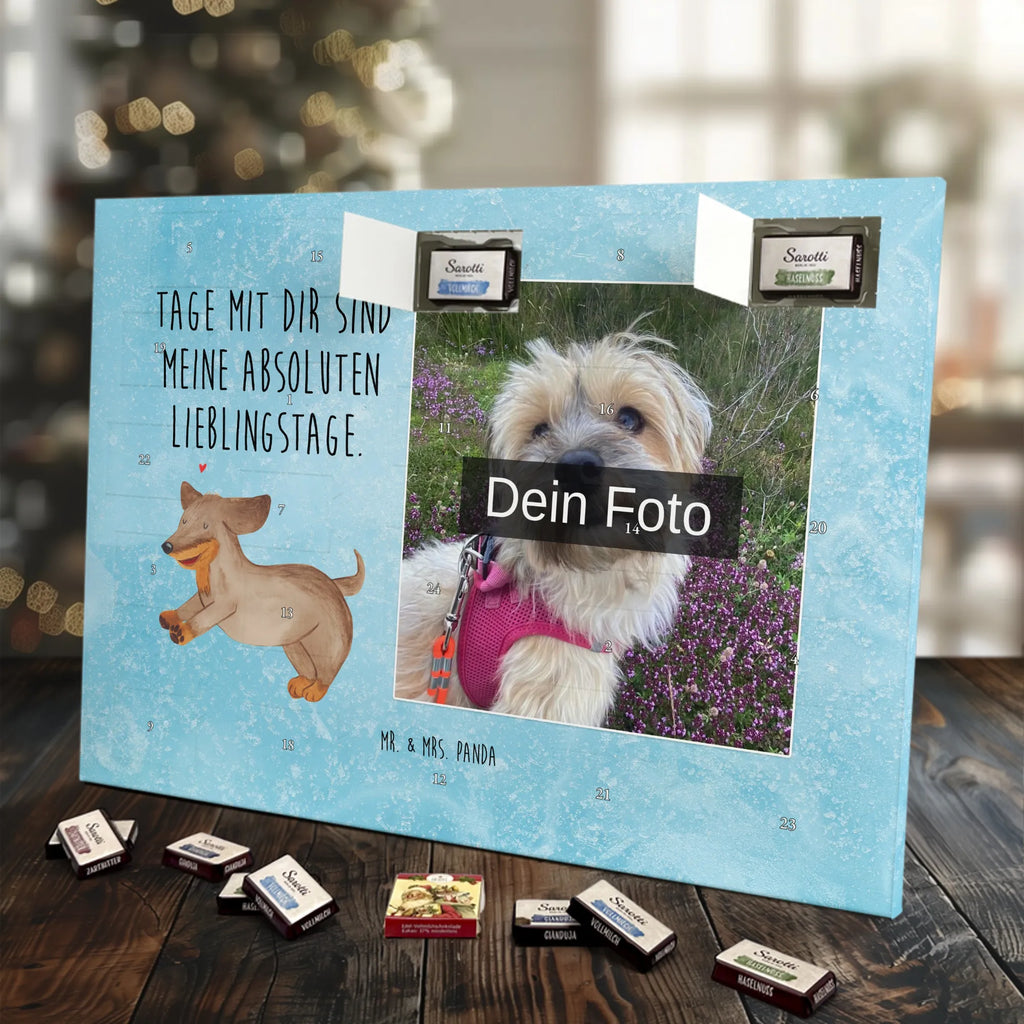 Personalisierter Schoko Foto Adventskalender Hund Dackel Personalisierter Schoko Foto Adventskalender, Hundebesitzer, Hunderasse, Sprüche, Hundemotiv, Haustier, Hund, Tierliebhaber, Hunde, Dachshund, Dackel, Happy Dog