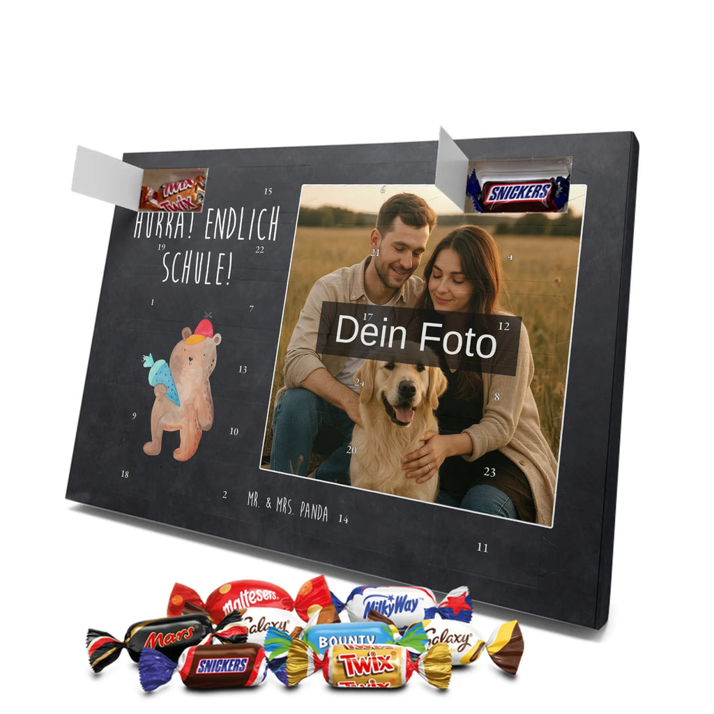 Personalisierter Schoko Foto Adventskalender Bär Schultüte Personalisierter Schoko Foto Adventskalender, Teddybär, Teddy, Bär, Schulanfang, Schule Geschenk, Bär Motiv, Erster Schultag Geschenk, Grundschule, Schultüte, Einschulung Geschenk, Schulbeginn