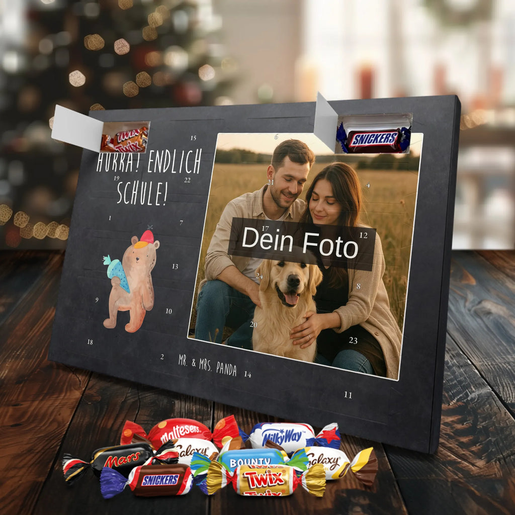 Personalisierter Schoko Foto Adventskalender Bär Schultüte Personalisierter Schoko Foto Adventskalender, Teddybär, Teddy, Bär, Schulanfang, Schule Geschenk, Bär Motiv, Erster Schultag Geschenk, Grundschule, Schultüte, Einschulung Geschenk, Schulbeginn