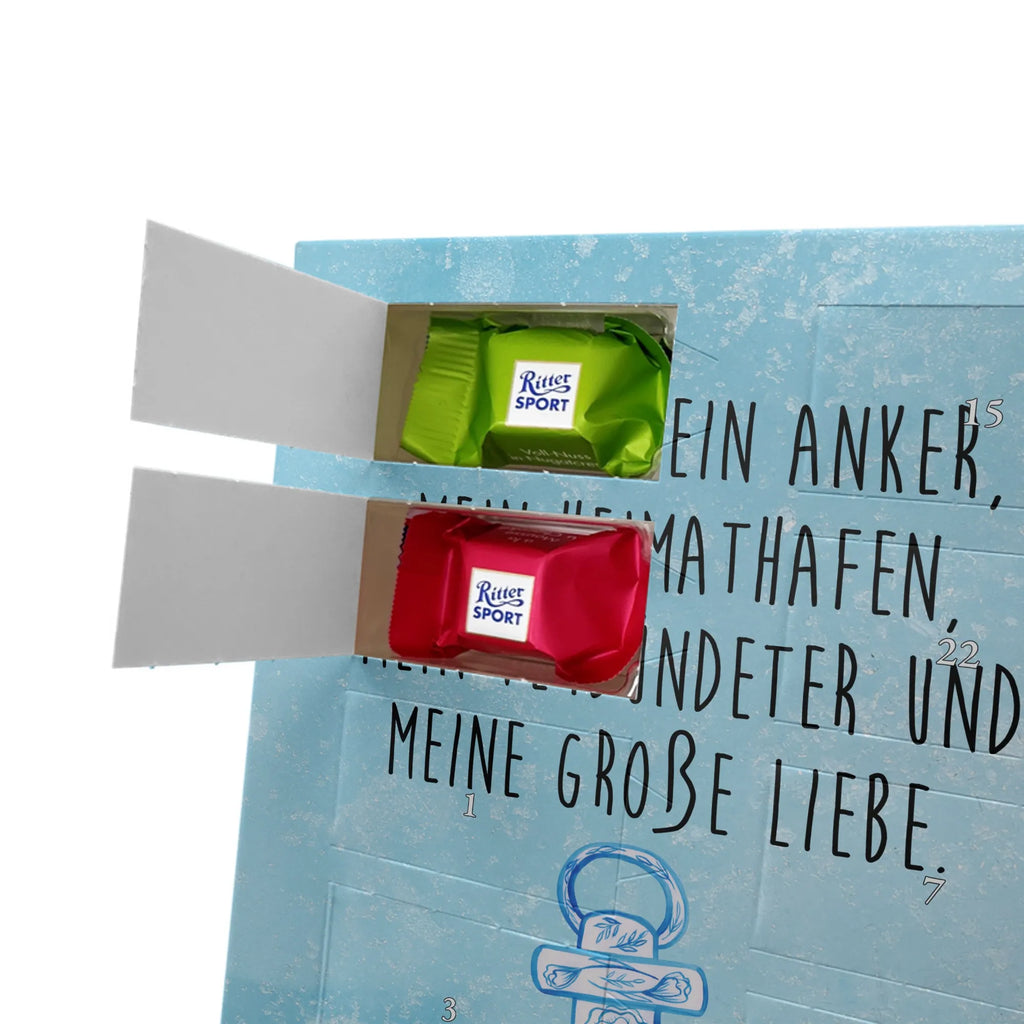 Personalisierter Schoko Foto Adventskalender Anker Blau Personalisierter Schoko Foto Adventskalender, Gute Laune, Lustige Sprüche, Tiere, Tiermotive