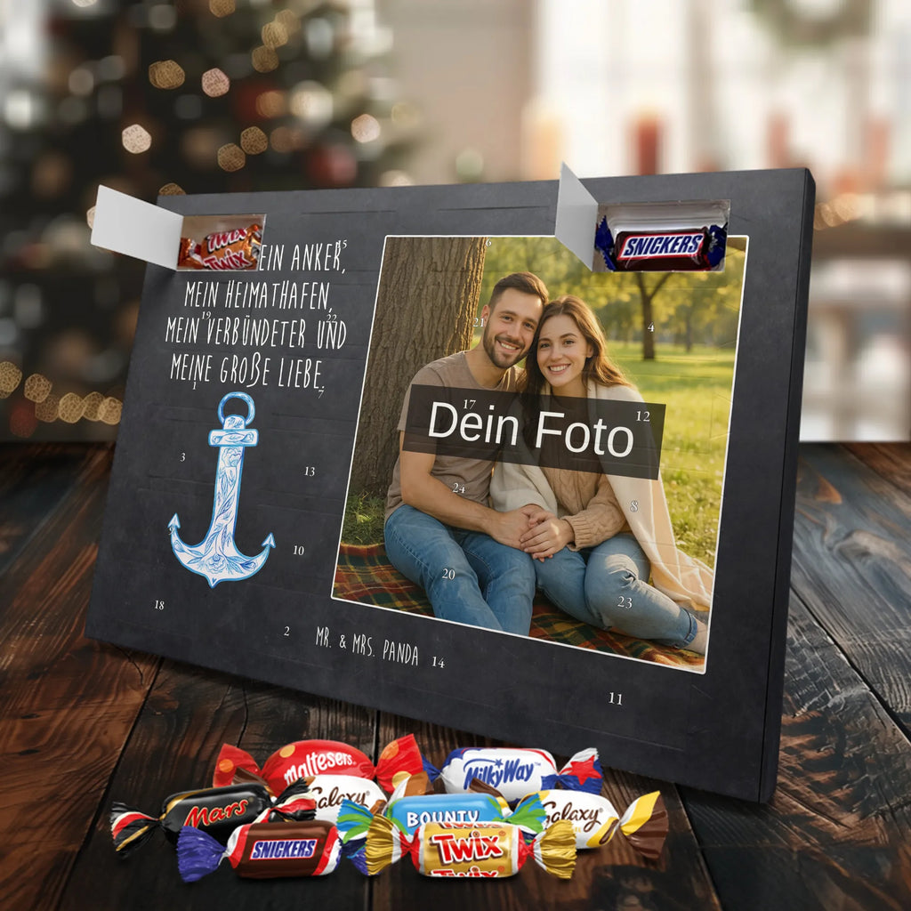 Personalisierter Schoko Foto Adventskalender Anker Blau Personalisierter Schoko Foto Adventskalender, Gute Laune, Lustige Sprüche, Tiere, Tiermotive