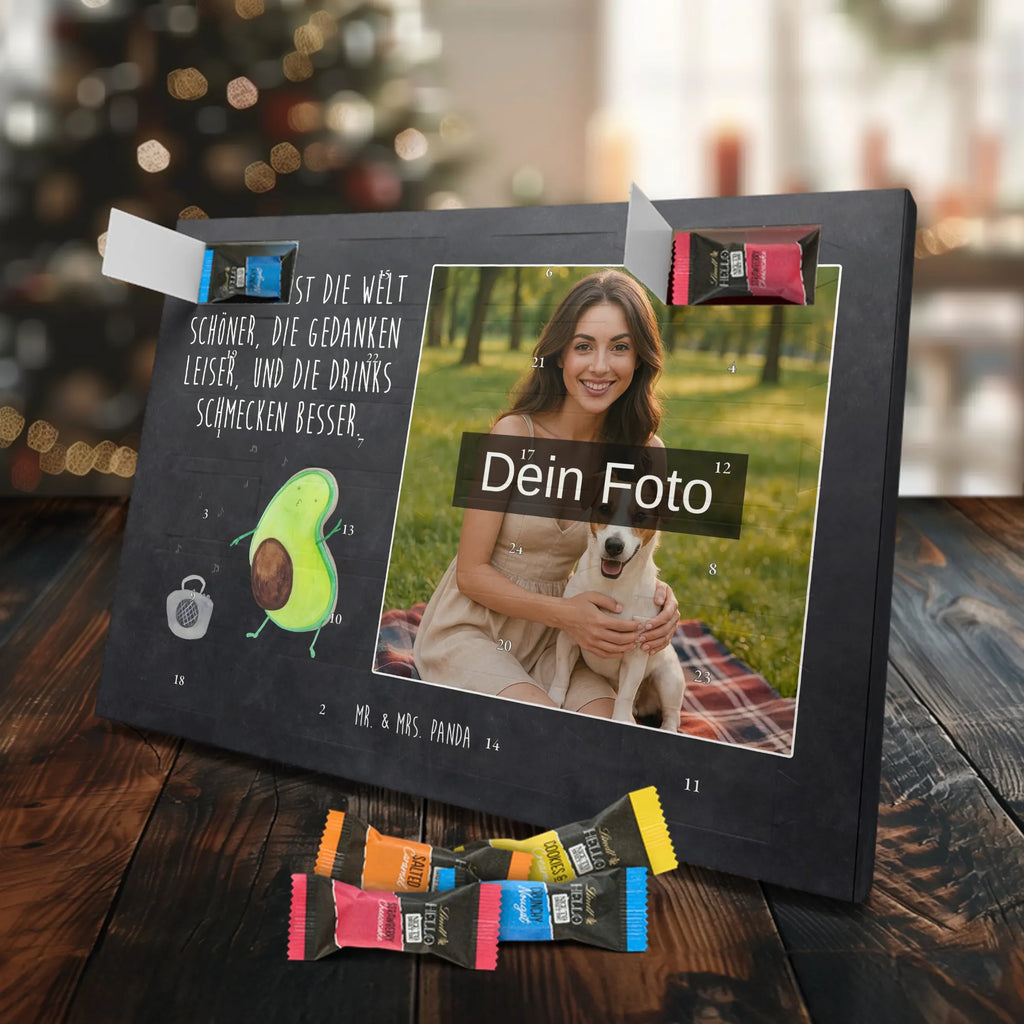 Personalisierter Schoko Foto Adventskalender Avocado Tanzen Personalisierter Schoko Foto Adventskalender, Gesund, Veggie, Avocado, Vegan
