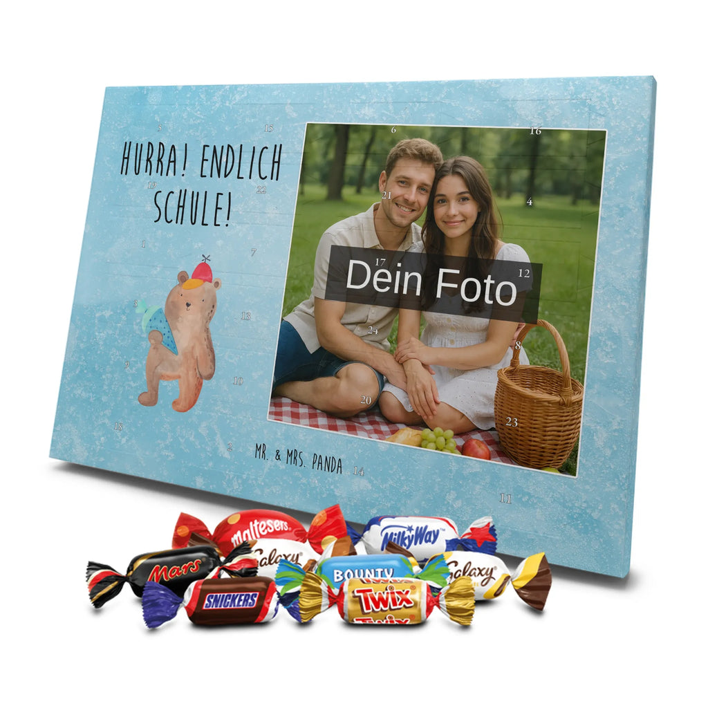 Personalisierter Schoko Foto Adventskalender Bär Schultüte Personalisierter Schoko Foto Adventskalender, Teddybär, Teddy, Bär, Schulanfang, Schule Geschenk, Bär Motiv, Erster Schultag Geschenk, Grundschule, Schultüte, Einschulung Geschenk, Schulbeginn